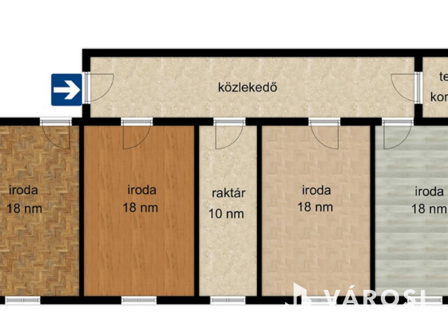 Belvárosi irodák, a Szilágyi utcában eladók.