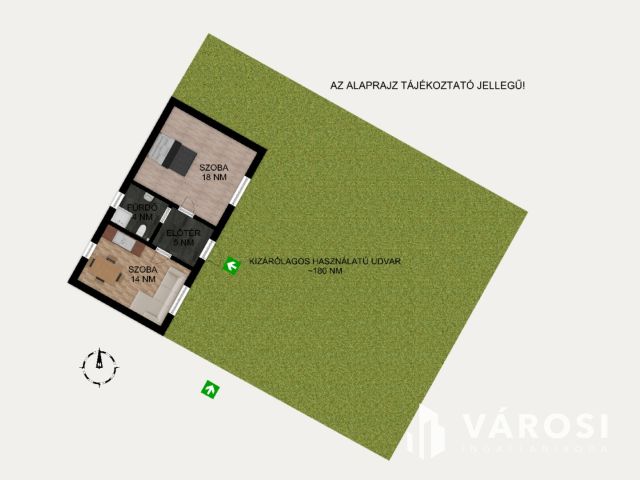 Frissen felújított kertkapcsolatos lakás