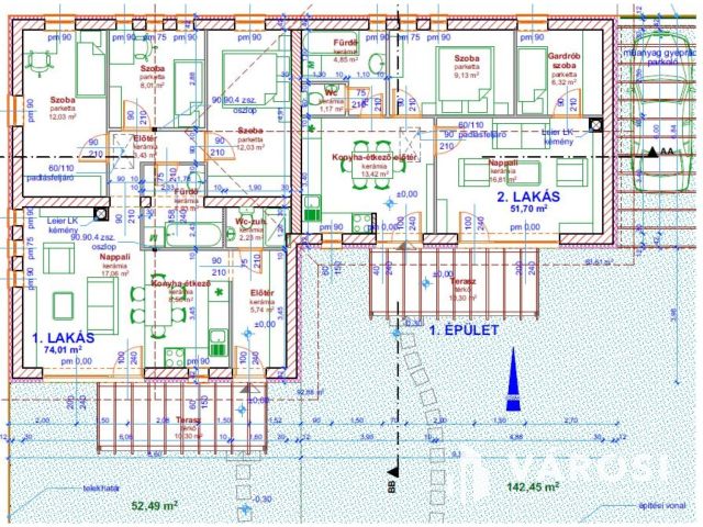 Mindszenti kertes lakás