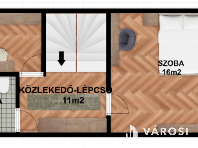 Belvárosi, társasházi lakás, kíváló adottságokkal garázzsal