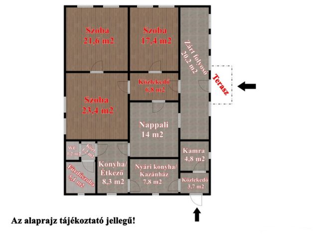 Polgári jellegű családi ház a Békési Gyógyfürdő közelében