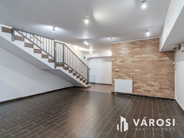 Üzlethelyiség a belvárosban, 200 nm-es panoráma terasszal