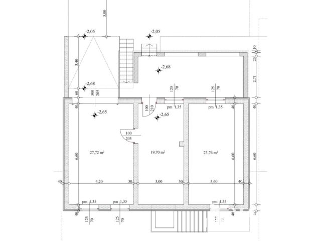 Egyházashollós házalap készen 120m2 közművekkel telek1800m2