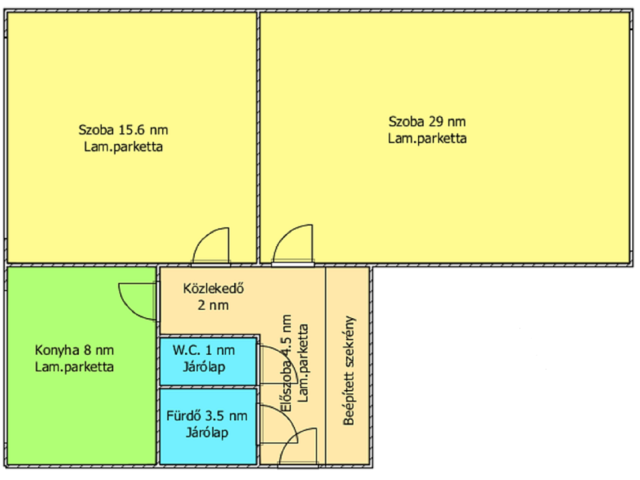 Felsővárosban 2 szobás, bútorozott lakás eladó!