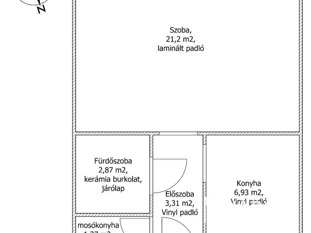 Városközponti távfűtéses lakás