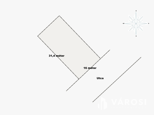 Belterületi építési telek, családi házak között