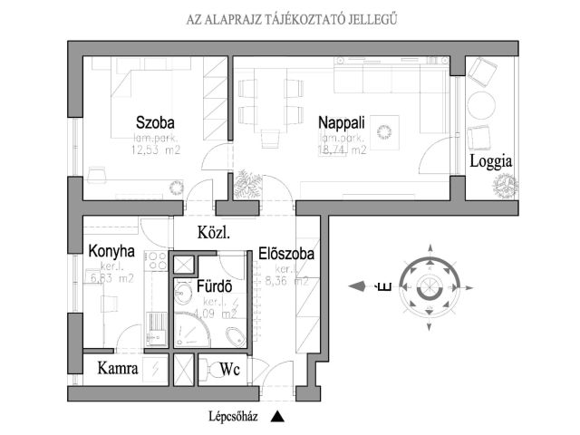 Kertvárosi téglalakás